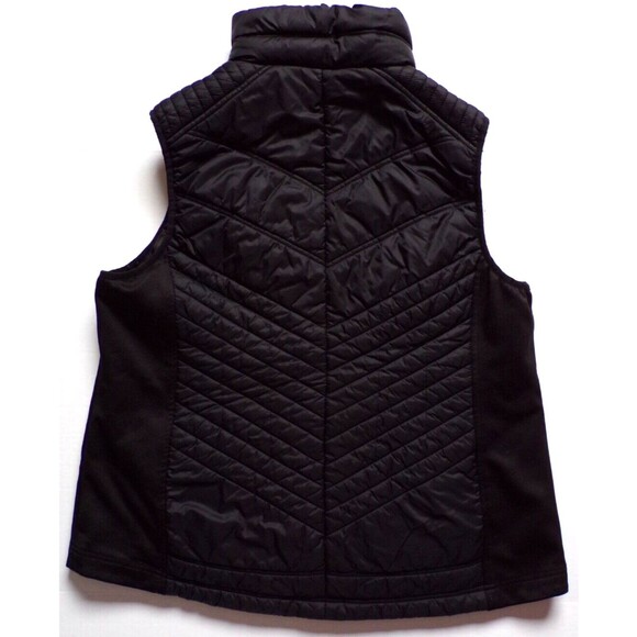 MICHAEL Michael Kors Blk Slvless Quilted Front and Back w/ Fabric Sides Vest 1X - Picture 3 of 3